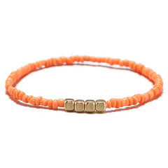 Boho Style Rice Beads Multicolor Bracelet