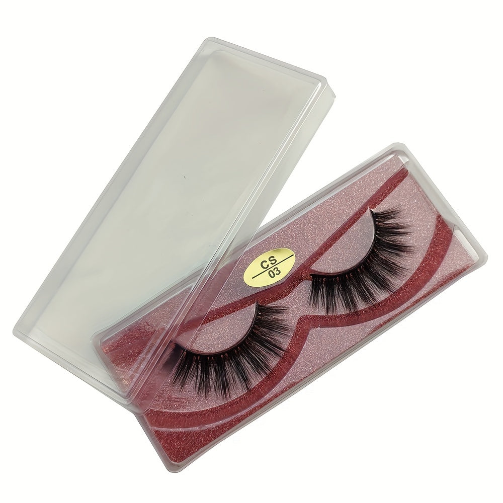 20 Pairs 3D Mink Lashes Set with Glitter Boxes for Makeup & Special Occasions
