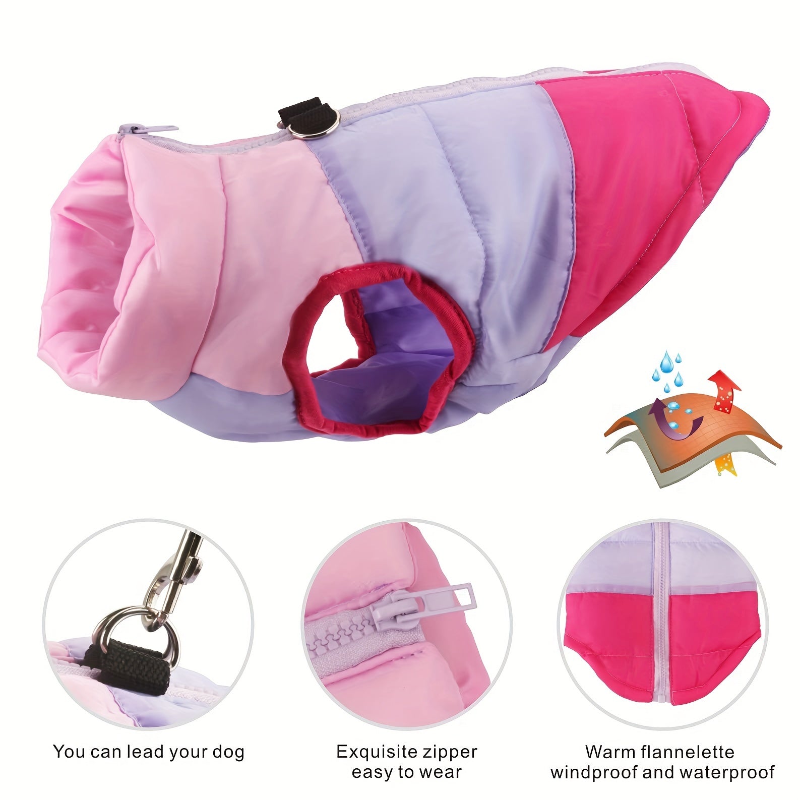 Dog Vest Coat Autumn Winter Cotton Padded Jacket