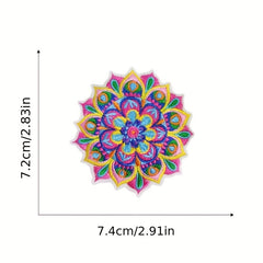 8PCS Mushroom Embroidered Patches Colorful Boho Accessories For Clothing