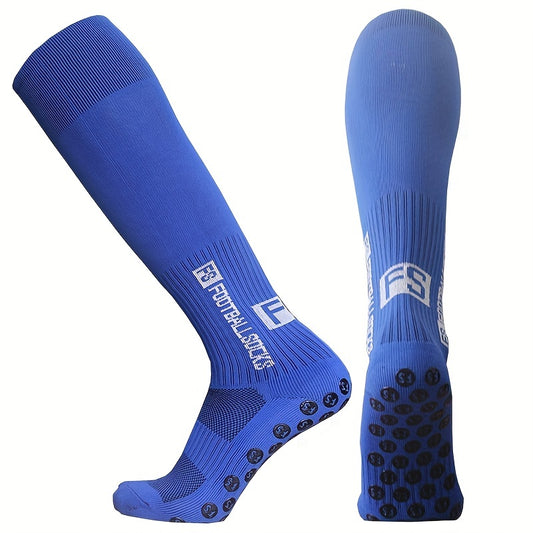 Non slip Silicone Bottom Athletic Socks Over The Calf Long Sports Socks