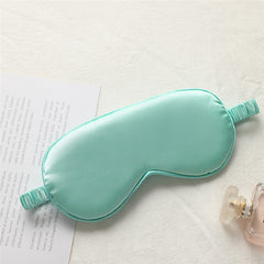 Silk Eye Mask Light Blocking Elastic Band Travel Sleep Lunch Break Shield
