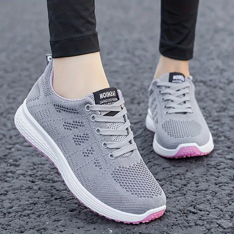 Women's Knit Running Shoes Lightweight Breathable Casual Sneakers