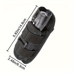 Flashlight Pouch Holster with Belt Clip, 360 Degree Snap Reel Clip