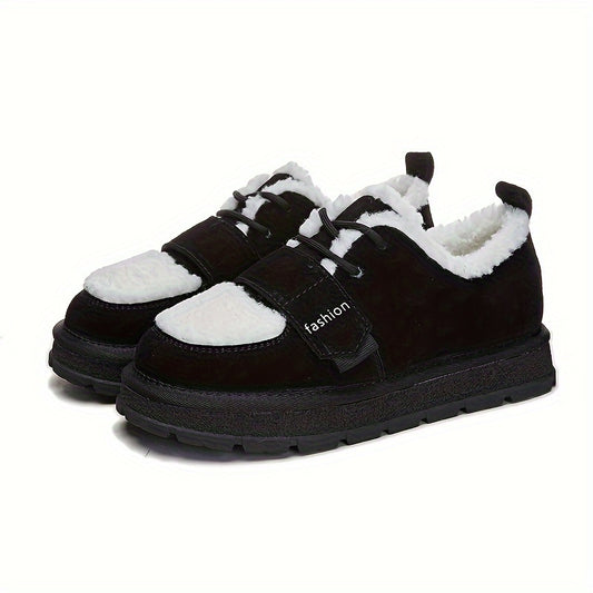 Women's Winter Snow Sneakers Thick Sole Heightening Non-slip Boots