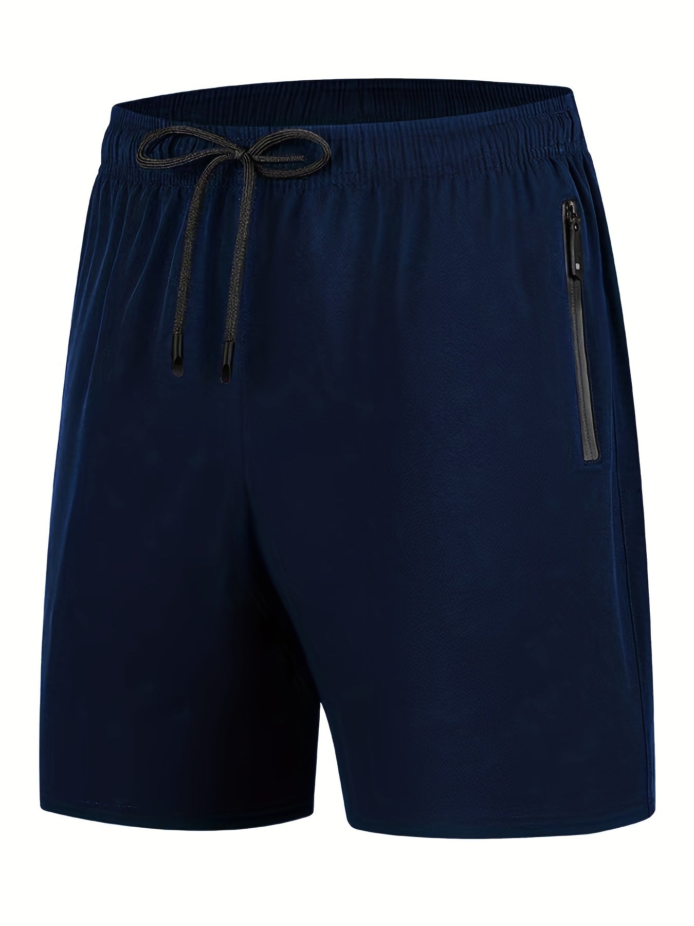 Men's Quick Dry Shorts with Zipper Pockets, Summer Drawstring
