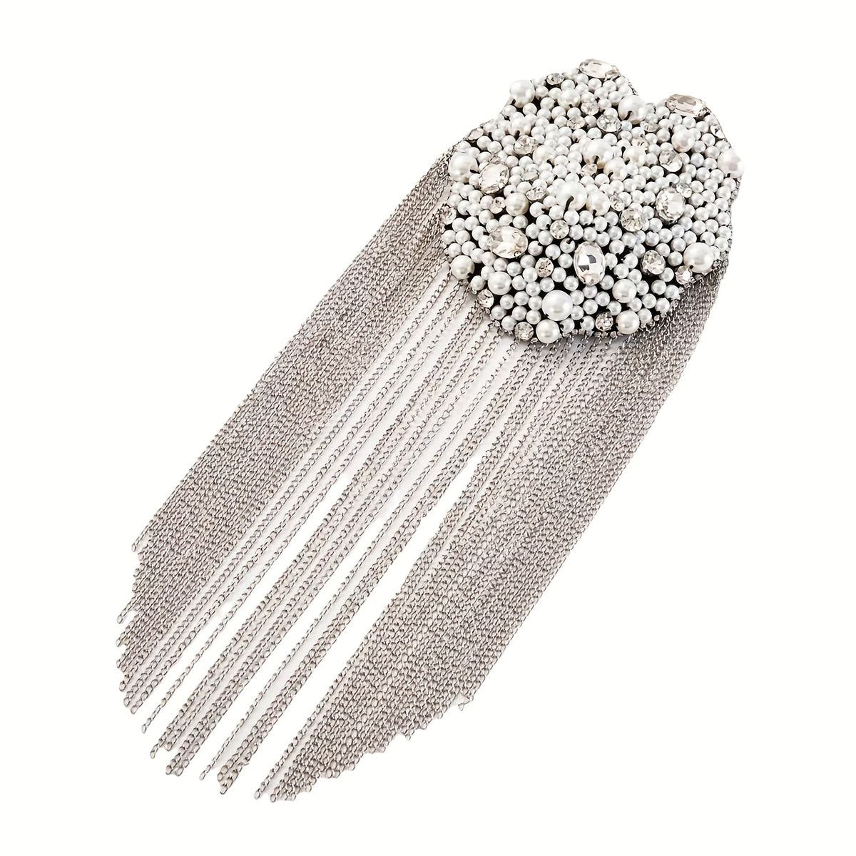 Rhinestone Tassel Shoulder Decoration for Suits & Costumes