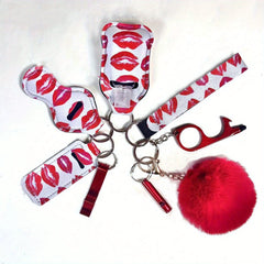 Self Defense Keychain Set - 9pcs Safety Keychains For Men Women Kids
