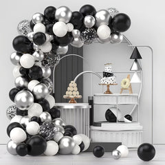 120pcs Silvery Confetti Balloon Arch Set Party Decoration Balloon Set