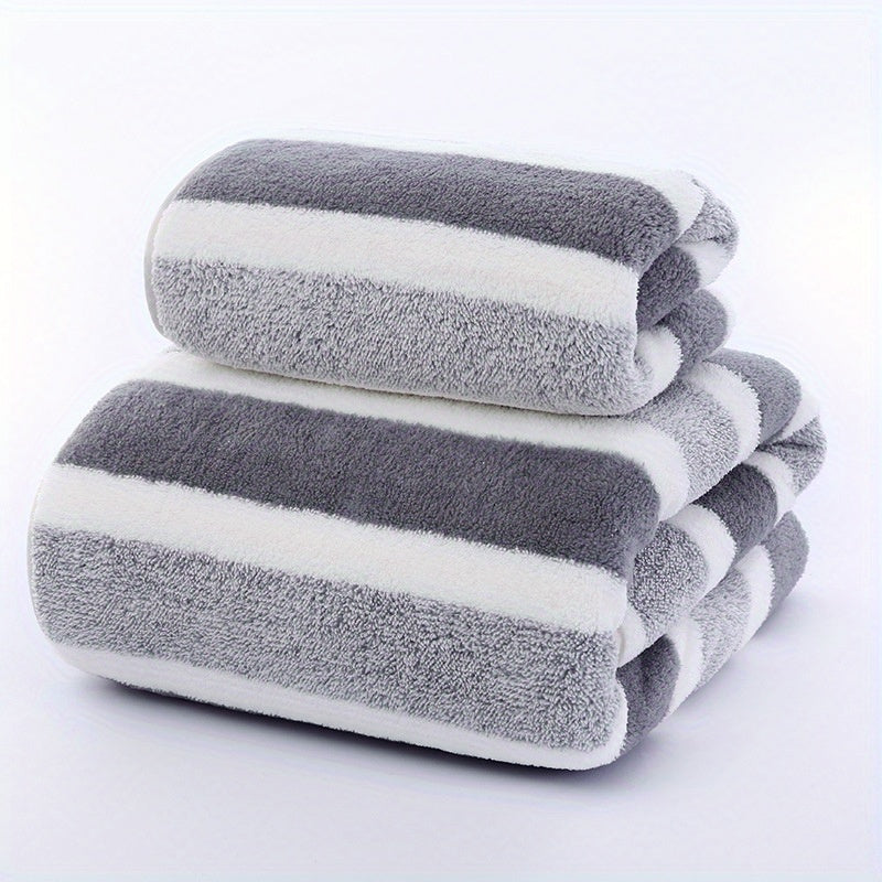 Coral Velvet Bath Towel Set Soft Thick Shower Towel