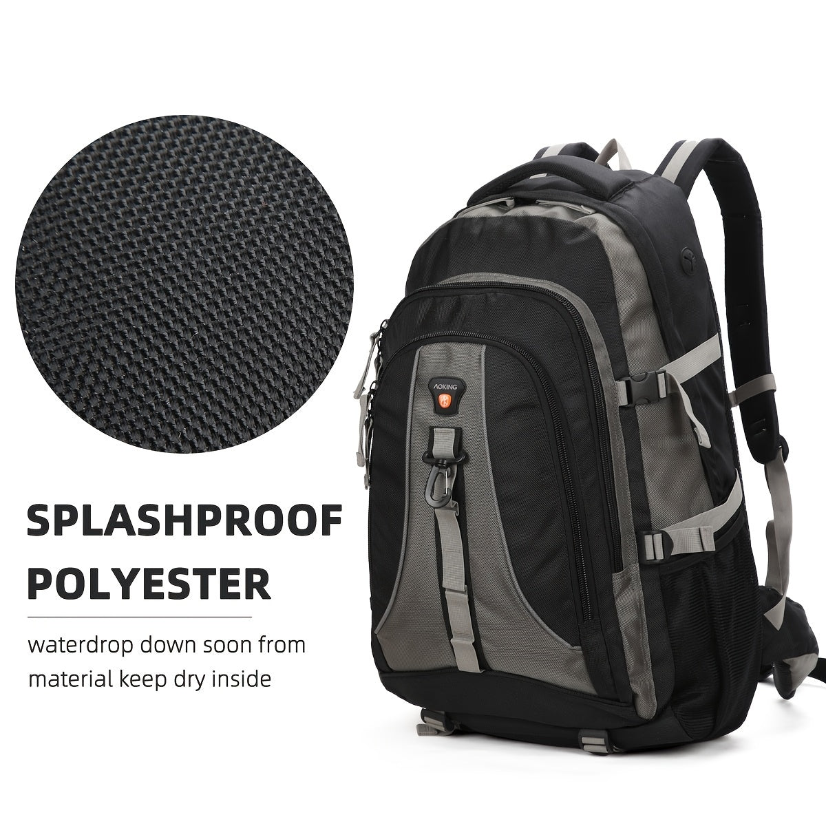 Aoking Large Backpack Laptop Waterproof Mountaineering Bag