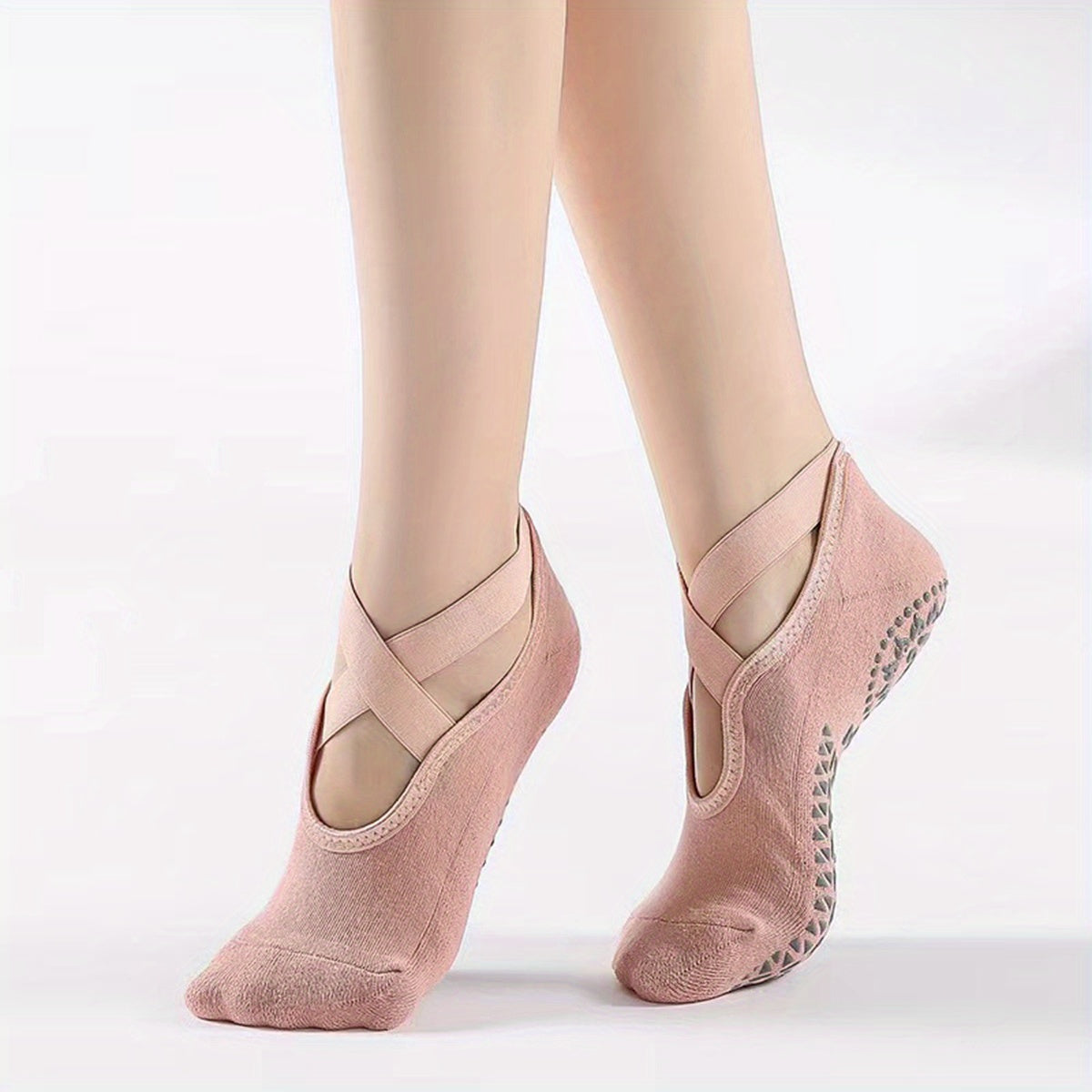 Yoga Socks Non-slip Towel Bottom Comfortable Cross Strap Breathable Dance Socks