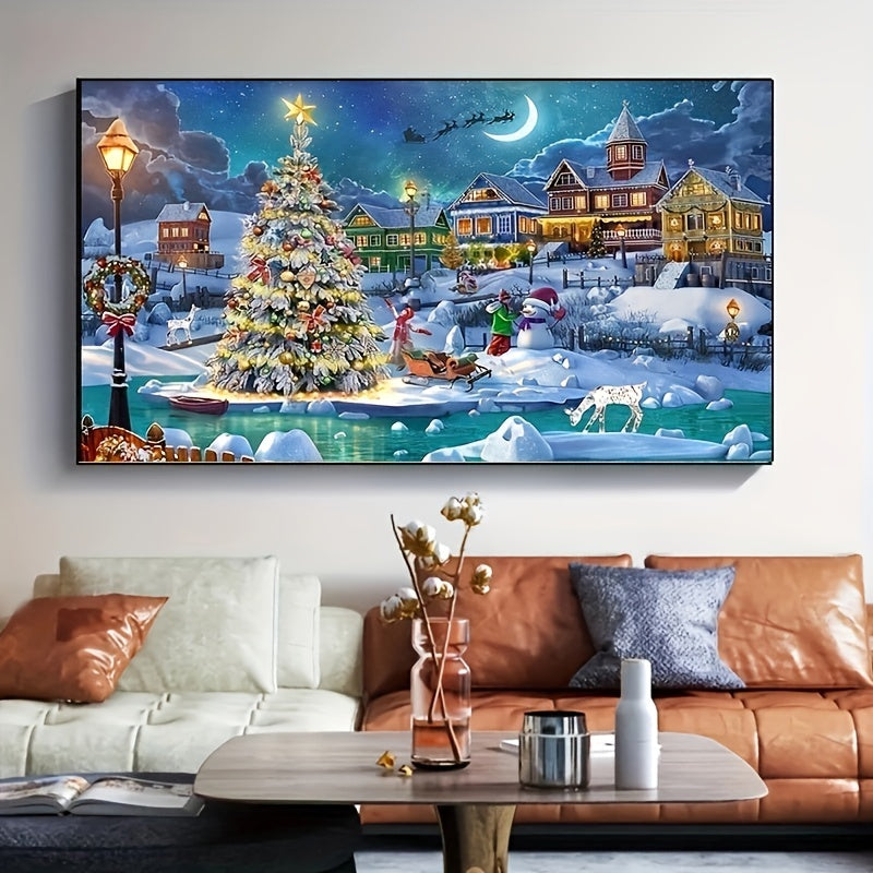 Christmas Tree Moon Diamond Painting Kit