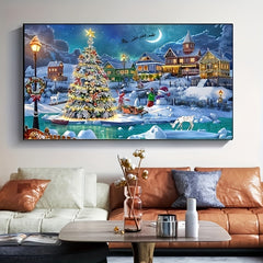 Christmas Tree Moon Diamond Painting Kit