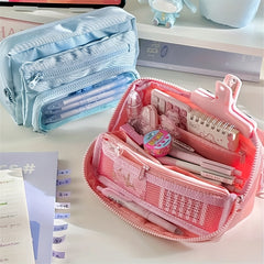 Large Capacity Pencil Case for Office School Men Women