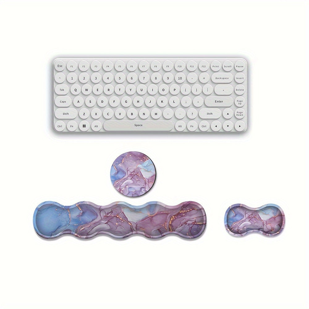 Ergonomic Mouse Pad Keyboard Mousepad With Wrist Support
