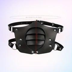 Halloween Faux Leather Masquerade Mask with Rivets