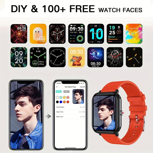 Smart Sports Watch Music Control Health Monitoring