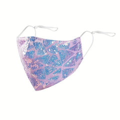 Fashionable Reusable Sequin Mask for Dressy Occasions