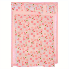 1/12 Dollhouse Bedding Quilt Pillowcase Sheet Set - 5pcs