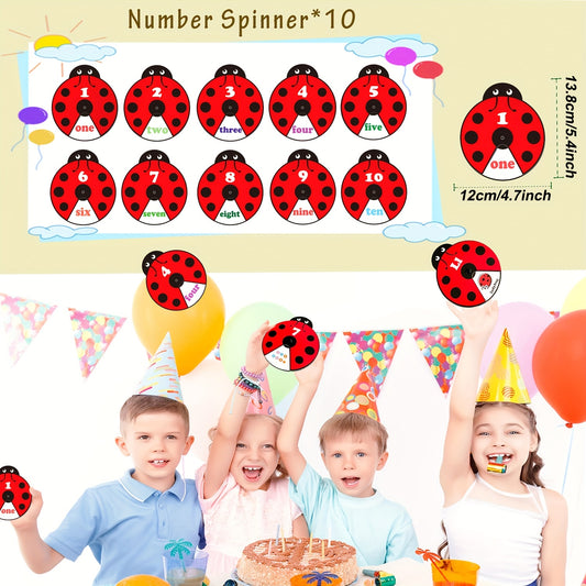 Literacy Spinning Wheel Letters & Numbers 1-10