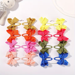 8pcs Bow Hair Clips for Baby Girls