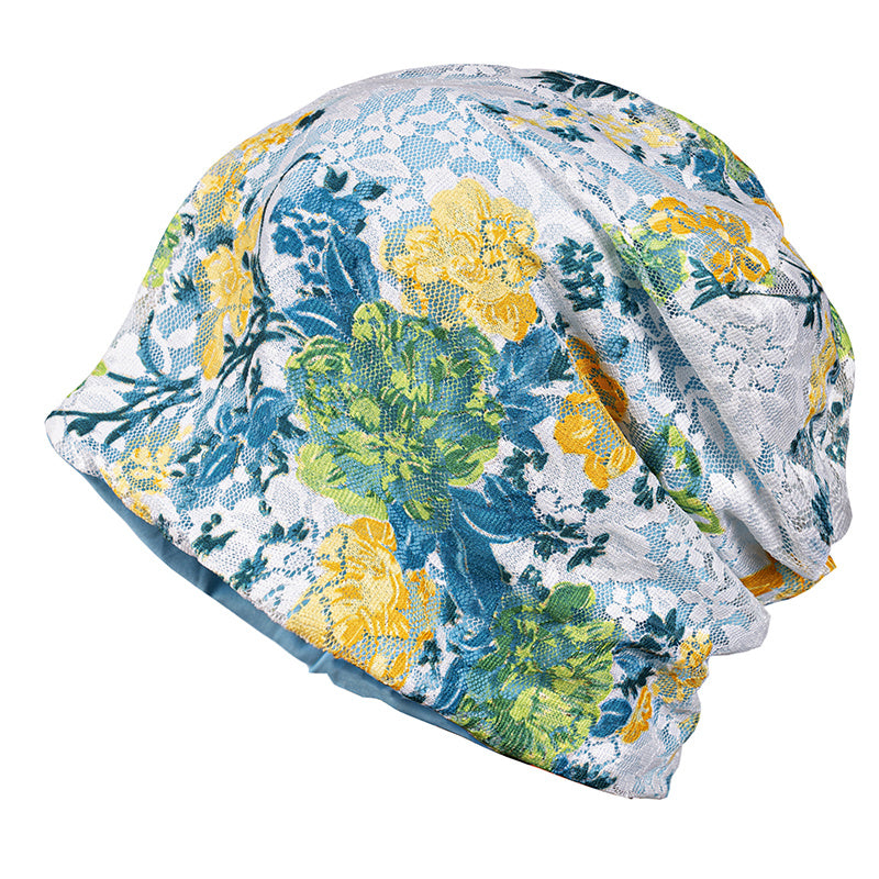 Men's Lace Beanie Hat Baggy Skull Sleep Cap