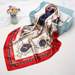 Carriage Pattern Bandana Silk Tube Top Shawl Scarf Wrap
