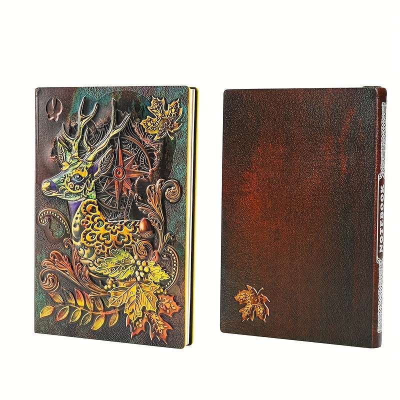 3D Relief Notebook Retro Elk Style A5 100 Sheets