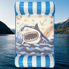 Square Pool Float Lounger Inflatable with Headrest