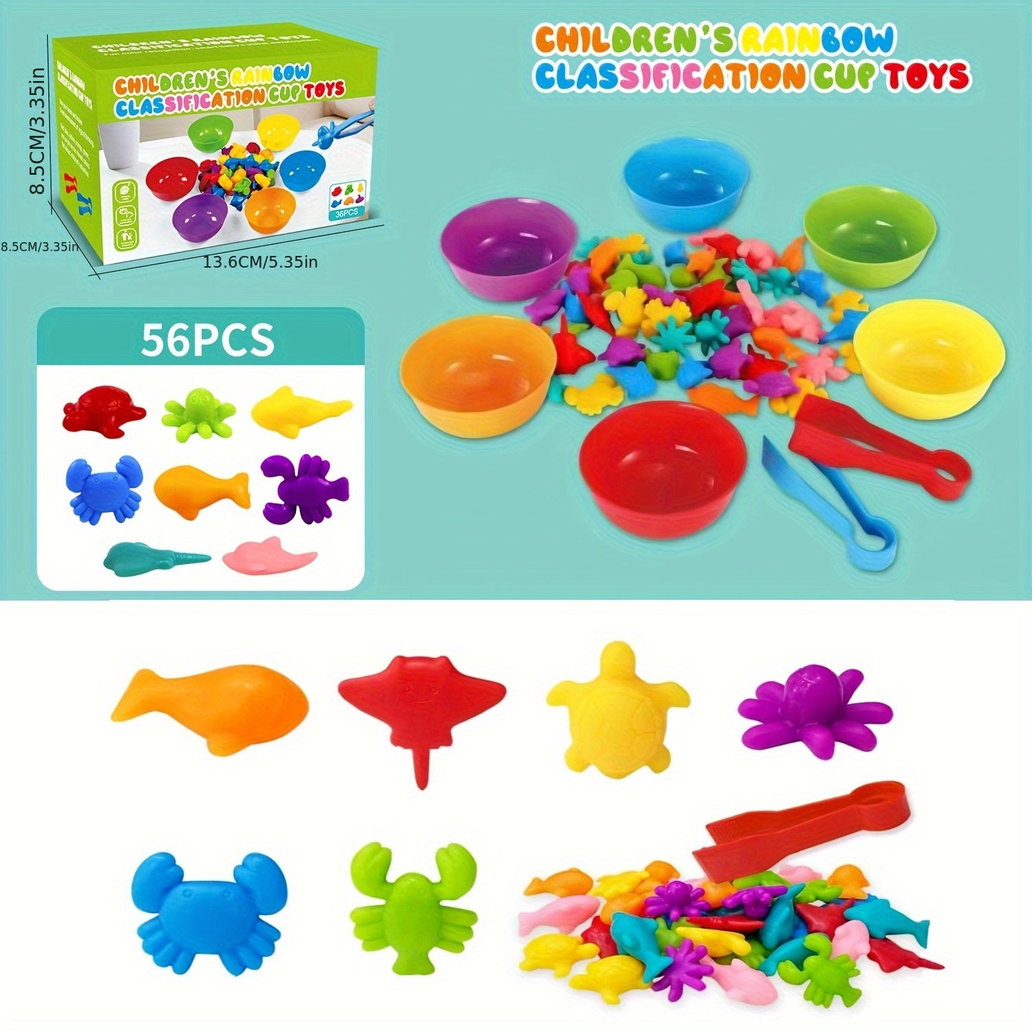 Dinosaur Sorting Toy Set Educational Learning Toys
