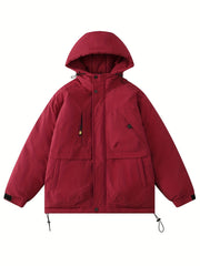 Women's Casual Puffer Coat Hooded Jacket for Winter
