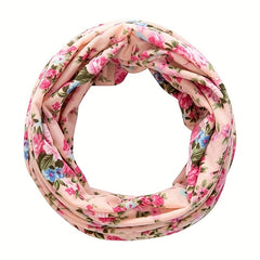 Floral Print Lightweight Beanie Elastic Skull Hat Women Turban Cap