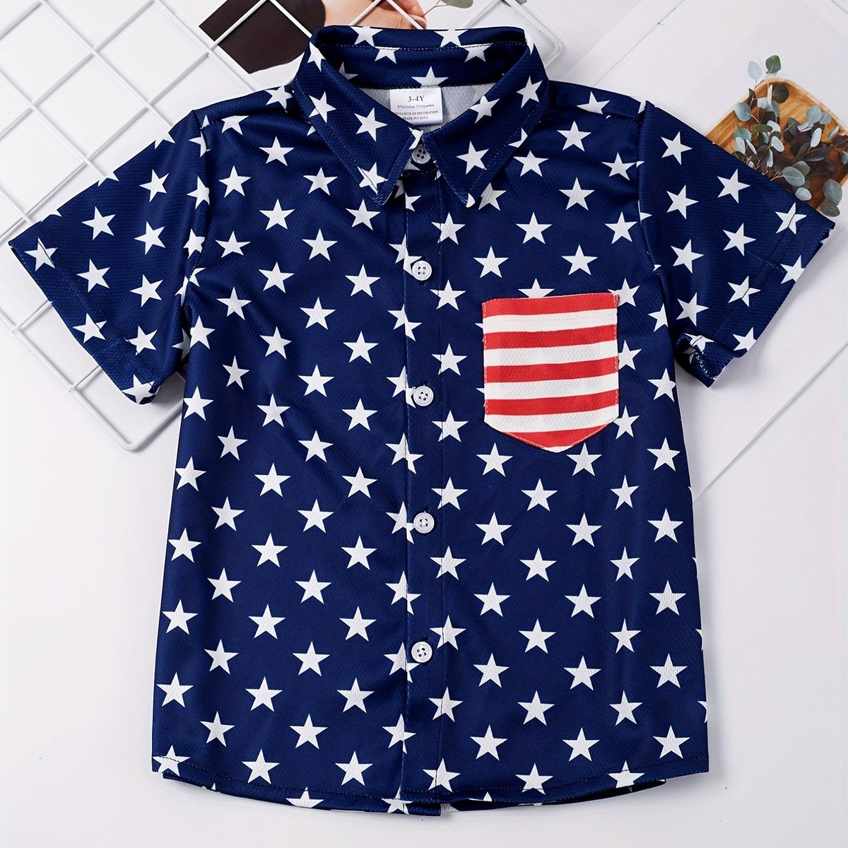 Boys Stars Element Shirts With Pocket Short Sleeve Comfy Stretchy Kids Tops