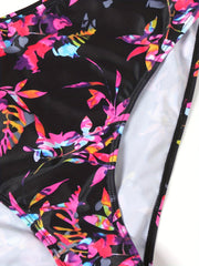  Floral V-Neck Tankini Set