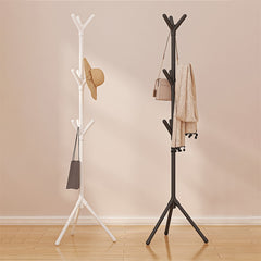 Easy Assemble Freestanding Coat Rack Iron Bedroom Hallway Creative Vertical