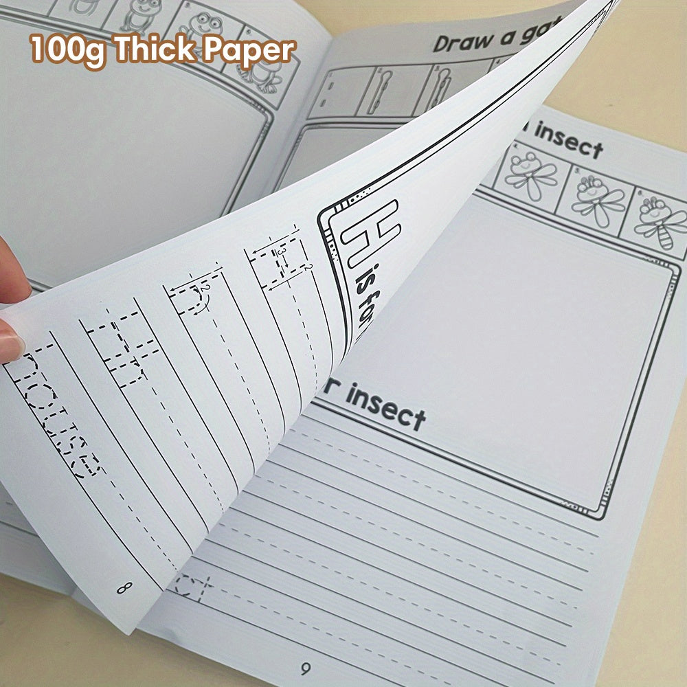 LACHILLY Alphabet Workbook Tracing Sheets Ages 4-8 Preschool & Kindergarten