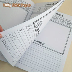 LACHILLY Alphabet Workbook Tracing Sheets Ages 4-8 Preschool & Kindergarten