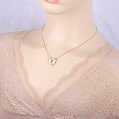 Angel Wings Pendant Necklace with Card for Women