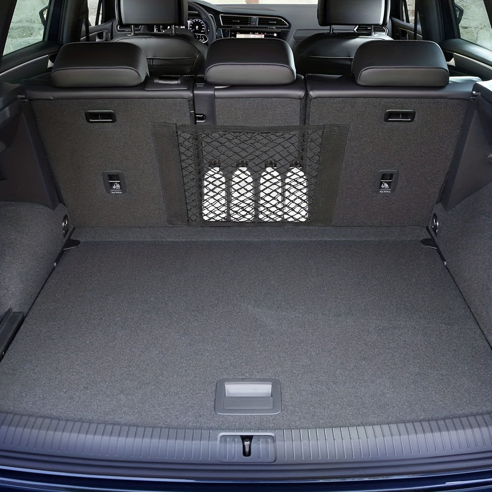 Double Layer Mesh Pocket Bag for Car Trunk Storage
