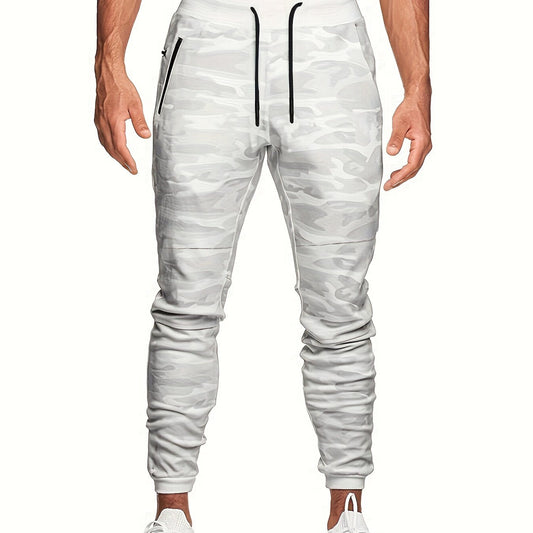 Camouflage Men's Sports Pants with Zipper Pocket