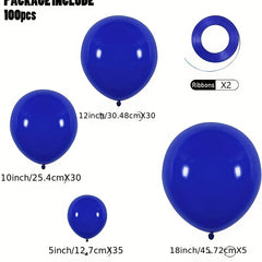 Royal Balloons 100pcs Different Sizes Latex Balloons Garland Arch Kit