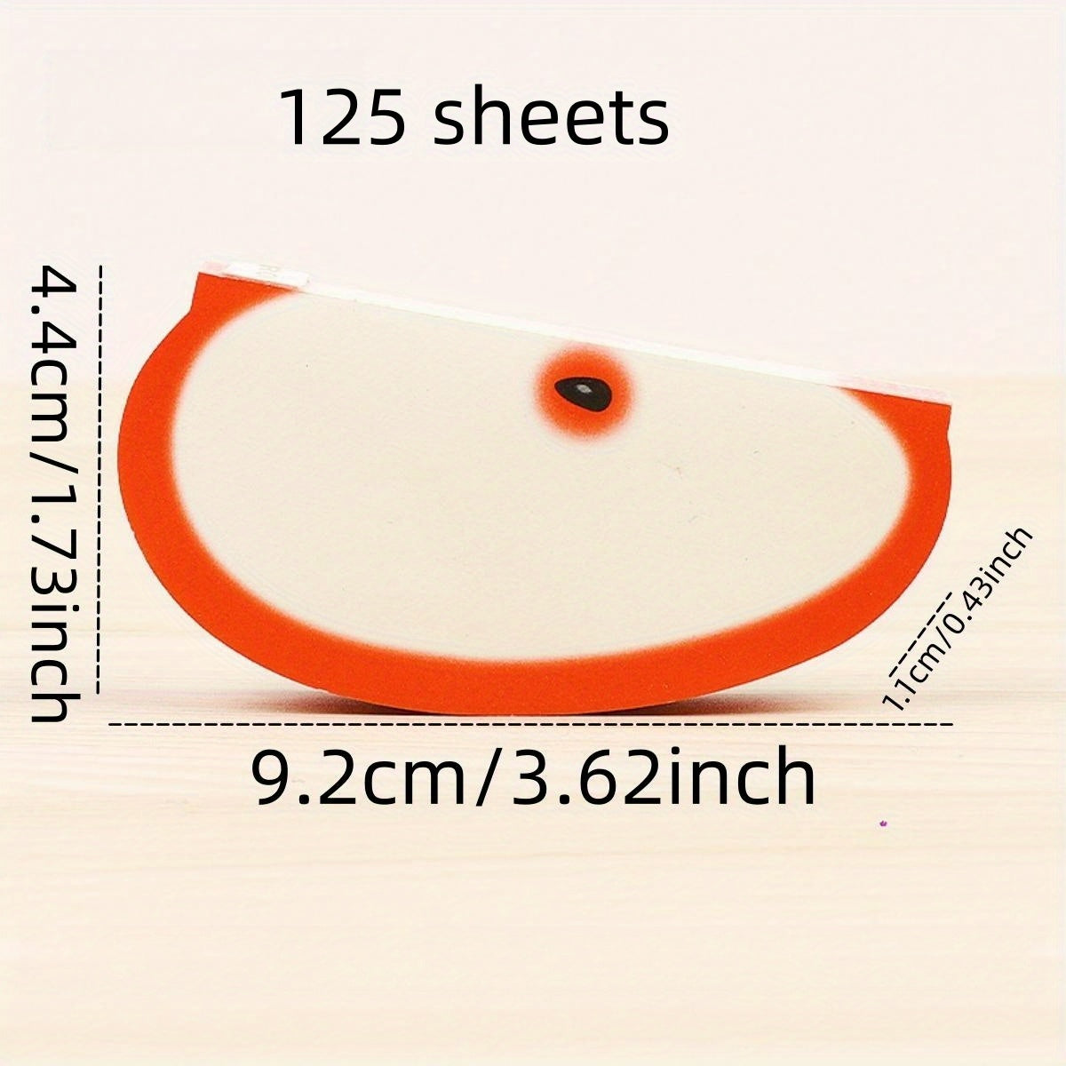 125-Sheet Creative Fruit Sticky Notes