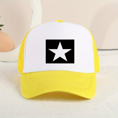 Sunshade Breathable Mesh Five-pointed Star Baseball Cap for Kids