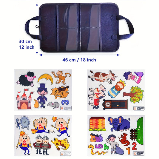 Felt Nursery Rhymes Set: Humpty Dumpty, Hickory Dickory Dock, Baa Ba