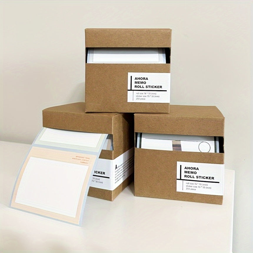 250 Sheets Pull out Line Sticky Notes Self Stick With Lines Paper