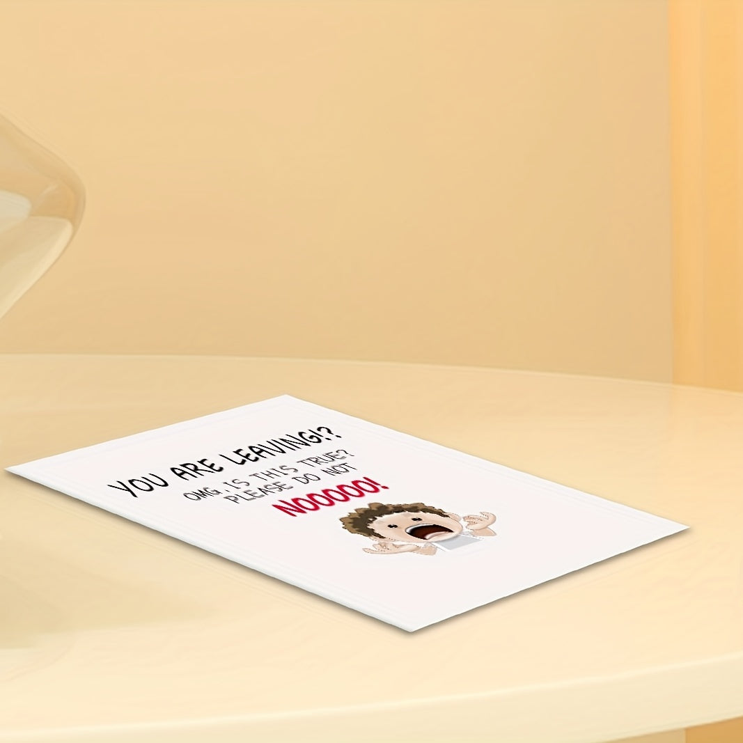 Funny Resignation Card for Coworker - Office Retention Card with Envelope
