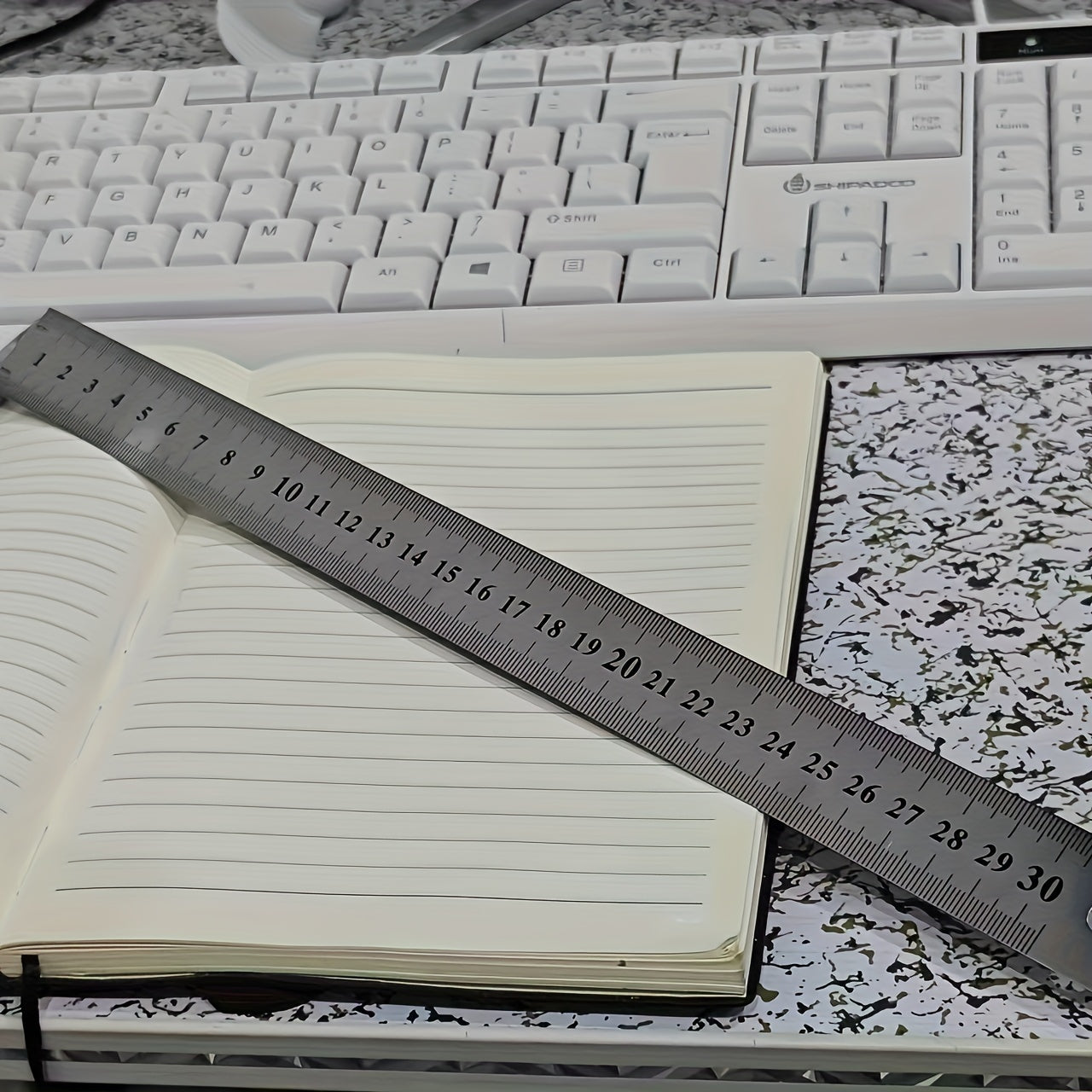 7.87in Stainless Steel Ruler for Various Uses