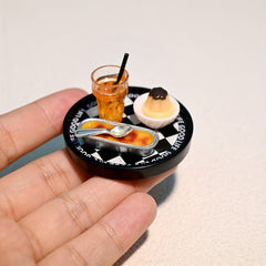 Cheese Pudding Set for Dollhouse Dolls Accessories