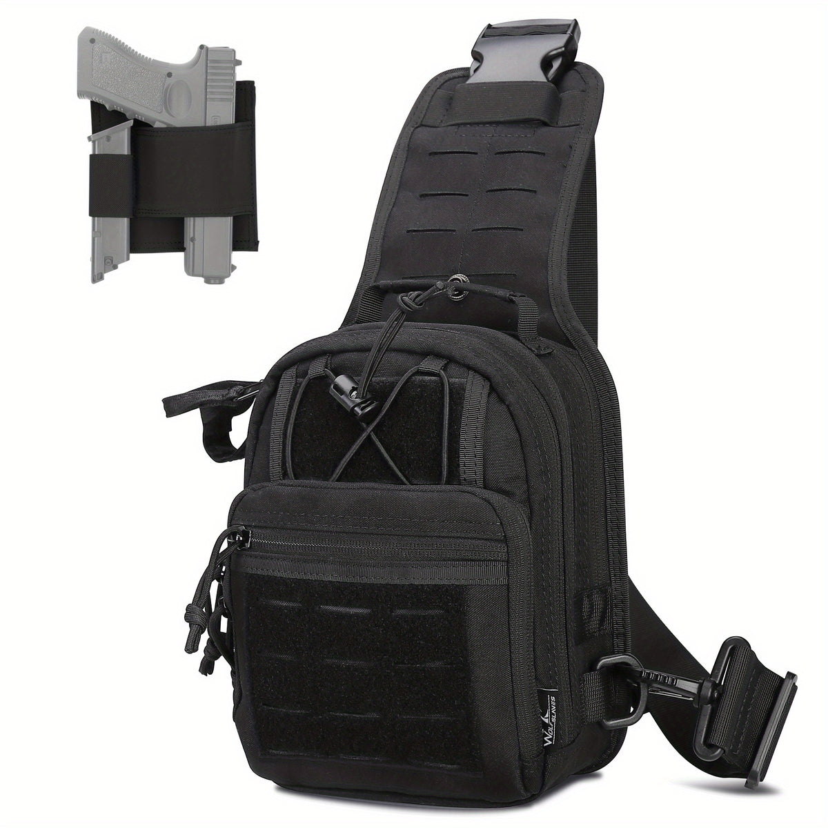 Tactical Chest Bag Camo Shoulder Crossbody Bag for Men & Women